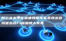 阿爾本本季在威廉姆斯車隊表現(xiàn)出色 渴望出戰(zhàn)F1新加坡大獎賽