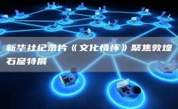 新華社紀(jì)錄片《文化情懷》聚焦敦煌石窟特展