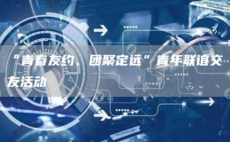 “青春友約、團(tuán)聚定遠(yuǎn)”青年聯(lián)誼交友活動(dòng)