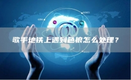 歌手地鐵上遇到色狼怎么處理？
