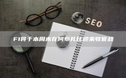 F1將于本周末在阿布扎比迎來收官戰(zhàn)
