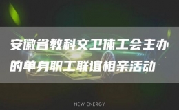 安徽省教科文衛(wèi)體工會主辦的單身職工聯(lián)誼相親活動