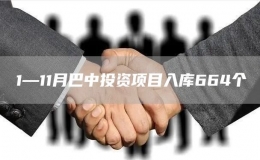 1—11月巴中投資項(xiàng)目入庫(kù)664個(gè)