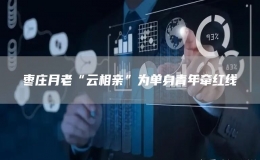 棗莊月老“云相親”為單身青年?duì)考t線