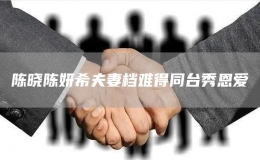  陳曉陳妍希夫妻檔難得同臺(tái)秀恩愛(ài)