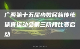 廣西第十五屆少數(shù)民族傳統(tǒng)體育運(yùn)動會第三階段比賽啟動