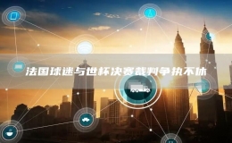 法國球迷與世杯決賽裁判爭執(zhí)不休