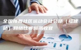 全國排舞社區(qū)運動會社會部（福建站）網絡比賽圓滿收官