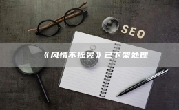 《風(fēng)情不搖晃》已下架處理