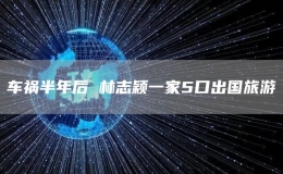 車禍半年后 林志穎一家5口出國旅游