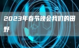 2023年春節(jié)晚會(huì)我們的田野