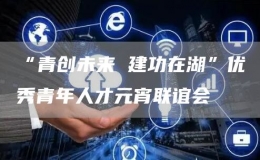 “青創(chuàng)未來 建功在湖”優(yōu)秀青年人才元宵聯(lián)誼會