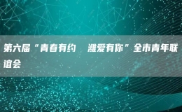 第六屆“青春有約  濰愛(ài)有你”全市青年聯(lián)誼會(huì)