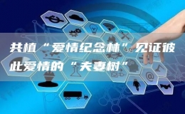 共植“愛(ài)情紀(jì)念林”見(jiàn)證彼此愛(ài)情的“夫妻樹(shù)”