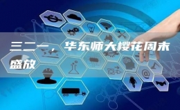 三二一，華東師大櫻花周末盛放