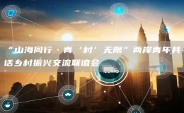 “山海同行·青‘村’無限”兩岸青年共話鄉(xiāng)村振興交流聯誼會