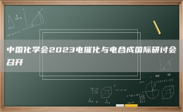 中國化學會2023電催化與電合成國際研討會召開