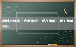 聊城市首屆‘會聚良緣·愛在水城’職工集體婚禮