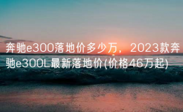 奔馳e300落地價多少萬，2023款奔馳e300L最新落地價(價格46萬起)