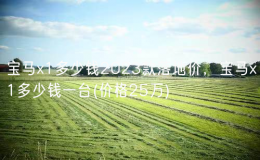 寶馬x1多少錢2023款落地價，寶馬x1多少錢一臺(價格25萬)