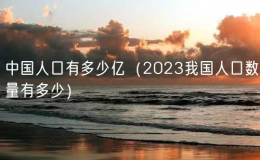 中國人口有多少億（2023我國人口數(shù)量有多少）